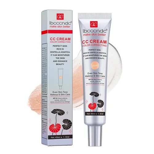 Vista 8 de Crema CC Hidratante con Centella Asiática - Primér Pre-Maquillaje Multiusos Hidratante, Corrector Facial, Protector Solar, Crema CC de Cobertura 01