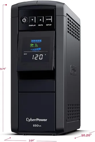 Vista 6 de CyberPower CP850PFCLCD PFC Sinewave UPS batería de reserva y protector contra sobretensiones