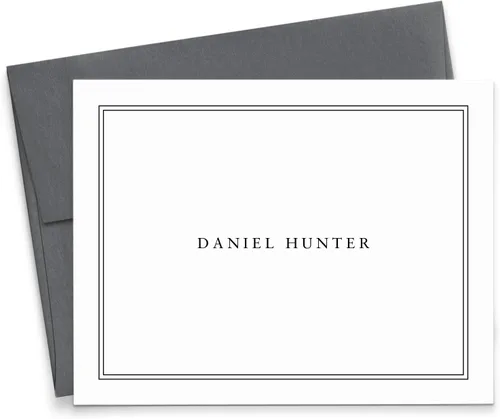 Vista 14 de Modern Pink Paper Juego de papelería personalizada para hombres para niños, notas de agradecimiento personalizadas para niños, tarjetas de notas