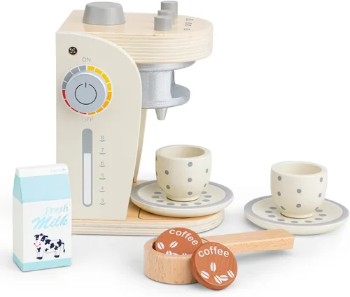 Vista 3 de New Classic Toys 10705 Cafetera, Multicolor (Blanco), 3 años a 9 años