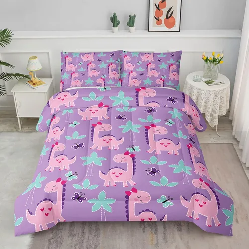 Vista 33 de Axolotl - Juego de ropa de cama para niños con diseño de gatos de dibujos animados tamaño individual, juego de edredón con líneas degradadas y lindo