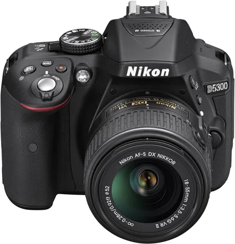 Vista 3 de Nikon D5300 24.2 MP CMOS Digital SLR con lente de zoom Auto enfoque S DX NIKKOR 18-55 mm f/3.5-5.6 G ED VR (Negro)