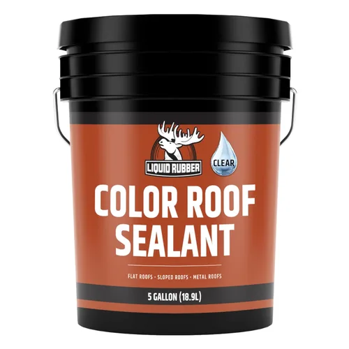 Vista 13 de Liquid Rubber Sellador de techo de color: revestimiento impermeable elastomérico para techos planos, de baja inclinación y metal, membrana flexible