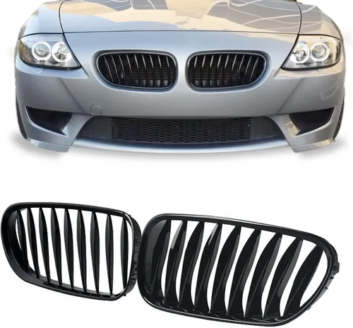 Vista 5 de Parrilla de Reemplazo para Parachoques Delantero para BMW Z4 E85 E86 2003 2004 2005 2006 2007 2008 Convertible Coupé Roadster para 51117117757