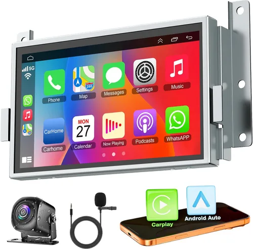 Vista 10 de Para Ford F150 2009-2014 4G+64G Radio de coche de 8 núcleos, pantalla táctil IPS de 9 pulgadas estéreo para coche con Carplay inalámbrico/Android