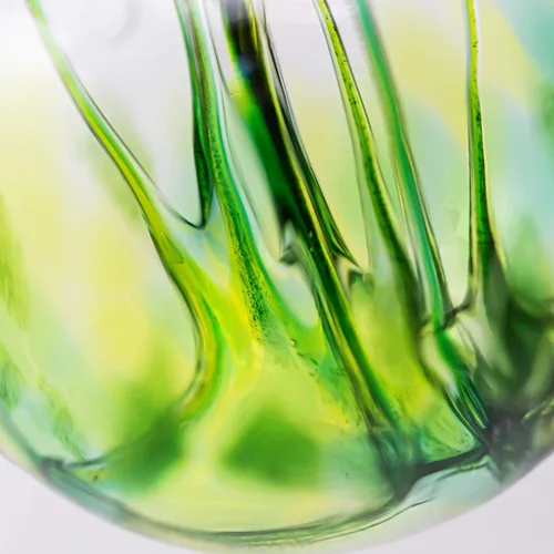 Vista 3 de Luke Adams Glass Mini árbol de la vida de cristal de 3 pulgadas Adorno hecho a mano Bola colgante para observar jardín Decoración del hogar