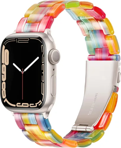 Vista 12 de YGTIECS Starlight - Correas para Apple Watch para mujer de 1.929 in 1.811 in 1.772 in 1.732 in 1.654 in 1.614 in 1.575 in 1.496 in, súper ligeras