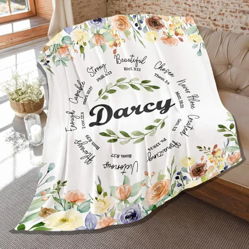 Vista 30 de Mantas de versículo bíblico de franela de felpa suave para niños, manta ligera para aire acondicionado para niños, decoración de sofá, habitación