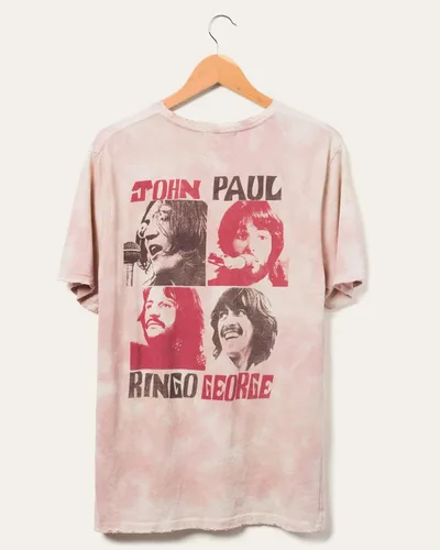 Vista 3 de Camiseta vintage de The Beatles Get Back John Paul Ringo George, Clay Cloud Wash