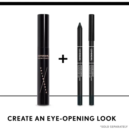Vista 5 de COVERGIRL Exhibitionist - Delineador de ojos Kohl de 24 horas, negro, delineador de ojos de gel, 0.04 Fl Oz, delineador de ojos negro, delineador