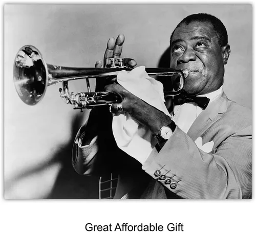 Vista 6 de Conjunto de Fotos Vintage de Músicos Afroamericanos - Billie Holiday, Ella Fitzgerald, Duke Ellington, Satchmo, Louis Armstrong - Arte de Pared