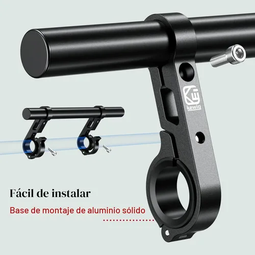Vista 5 de BRCOVAN Extensor de Manillar de Aleación de Aluminio con Barra Transversal de 11.81 Pulgadas y Base de Montaje de Doble Abrazadera Compatible