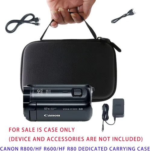 Vista 7 de waiyu - Funda rígida para cámara de vídeo portátil Canon VIXIA HF R800/HF R600/HF R80