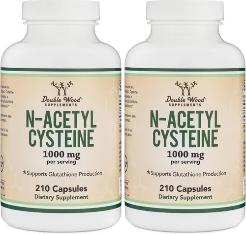 Vista 8 de Suplemento NAC N-acetil cisteína (1,000 mg por porción, 500 mg por cápsula, 210 cápsulas) (probado por terceros) con tecnología de enmascaramiento