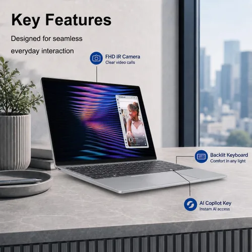 Vista 4 de Dell Portátil XPS 13, pantalla táctil de 13.4" 2.5K, Intel Core 5, Windows