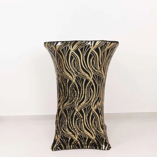 Vista 13 de Efavormart - Funda para mesa de cóctel, color beige