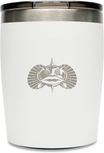 Vista 13 de Toadfish Paquete de 2 vasos de acero inoxidable con aislamiento de doble pared de 10 onzas sin vuelco, con bandeja para bolas de hielo y tapa fácil