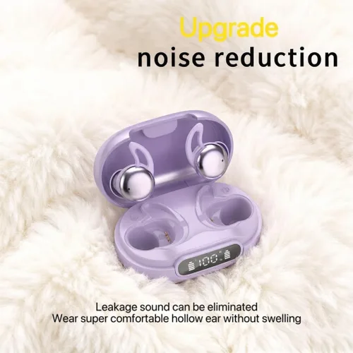 Vista 4 de Auriculares para dormir inalámbricos en el oído, ligeros, mini Bluetooth 5.4, diseño pequeño para dormir, correr, entrenamientos, etc
