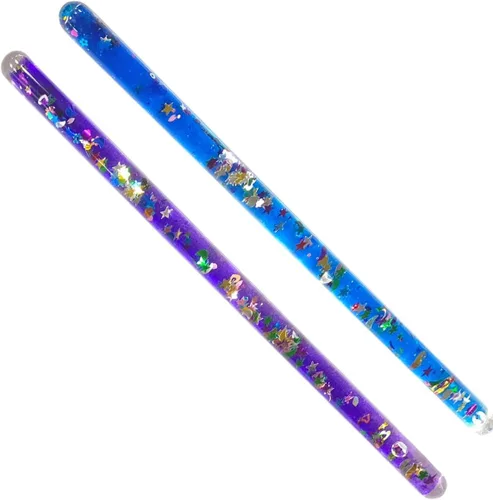 Vista 3 de Varita de Purpurina, Tubo Maravilla Mágico - para Niños, Sala Sensorial, Reemplazo de Vara de Caleidoscopio Dos Varas Maravilla de 27.9 cm