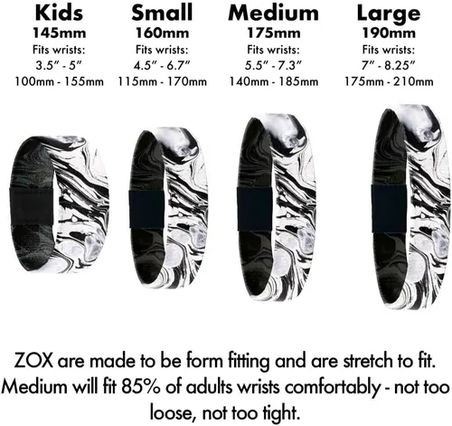 Vista 5 de ZOX Pulseras banda elástica con afirmaciones motivacionales y hermosas obras de arte, gran regalo para hombres, mujeres y niños