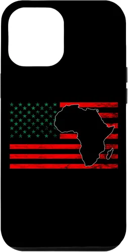 Vista 10 de Funda para iPhone 12 mini USA Black History Afro-American Pan African UNIA Flag Case