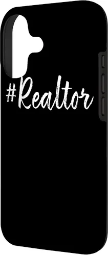 Vista 2 de Hashtag Realtor Real Estate Agent Business Gifts Funny Quote Case for iPhone 17