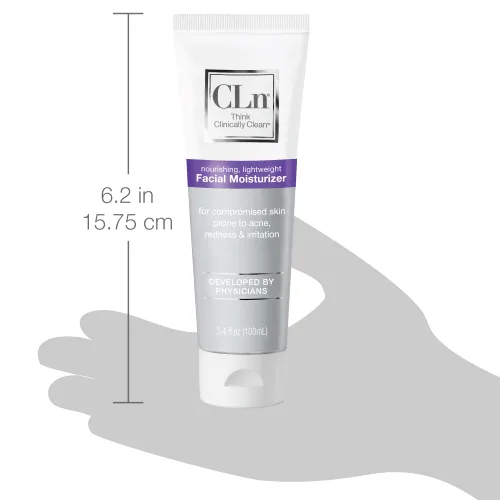 Vista 6 de CLn® Hidratante facial: calma y calma la piel, ayuda a reducir la apariencia de enrojecimiento, bloquea la humedad sin obstruir los poros
