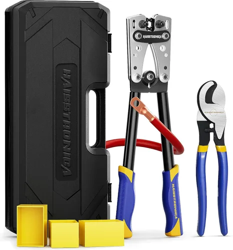 Vista 12 de haisstronica - Herramienta de prensado de cables de batería 8-1/0 AWG