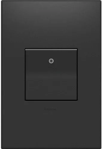 Vista 10 de Legrand adorne 15A - Interruptor de paleta de 1 o 3 vías con placa de pared a juego (acabado grafito), ASPD1532G4