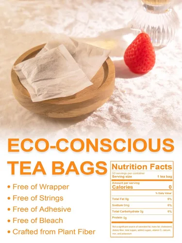Vista 2 de TeeLux - Bolsas de té de cebada, sabor a nuez y tostado, sin cafeína, 0.07 oz x 50 bolsas Té de grano de cebada asada con aroma a nuez, sin