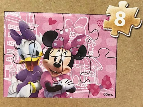 Vista 6 de Disney Minnie Mouse - 5 rompecabezas de madera en caja de almacenamiento de madera