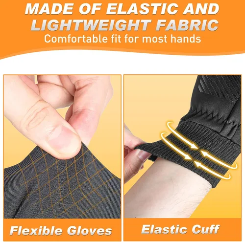 Vista 3 de Sukeen Guantes de invierno para hombres y mujeres, para pantalla táctil, antideslizantes, ligeros, para clima frío, guantes cálidos para correr