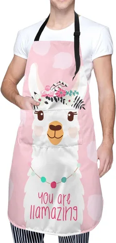 Vista 11 de Delantal ajustable con babero para hombres y mujeres, chef, cocina, barbacoa, parrilla