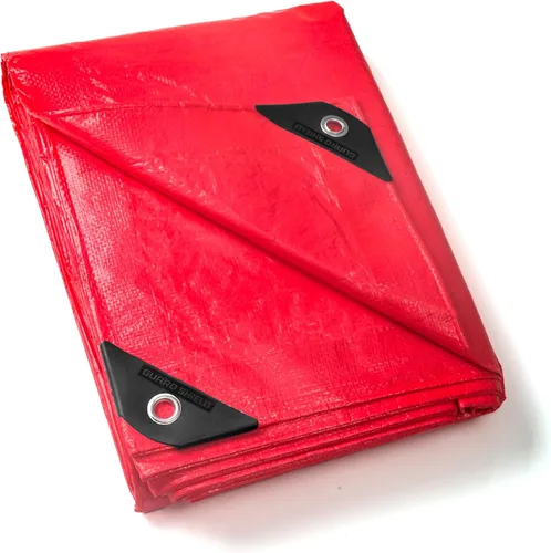 Vista 8 de GUARD SHIELD - Lona negra de 6 x 6 pies, lona impermeable, lona ligera para acampar al aire libre, lona polivalente de polietileno de 6 mil