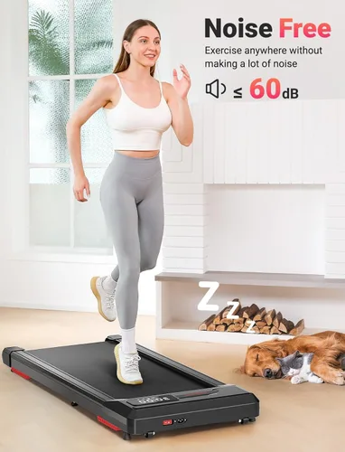 Vista 11 de THERUN Walking Pad, Portable Mini Treadmill for Home/Office, 2.5HP Walking Pad Treadmill with with 300 lbs Weight Capacity Remote Control LED Display