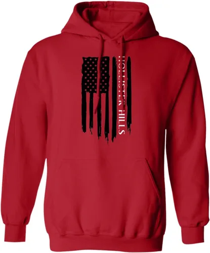 Vista 4 de Sudadera con capucha Hollister Hills American Flag para hombre
