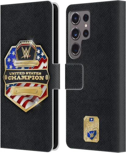Vista 95 de Head Case Designs Officially Licensed WWE Cruiserweight Champion Title Belts Leather Wallet Case Compatible with Samsung Galaxy A07 4G Campeón