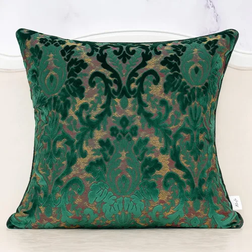 Vista 11 de Alerfa - Funda de almohada decorativa boho azul floral de terciopelo, 18x18 pulgadas, lujosa, bordada, funda de cojín cuadrada para sofá, sala
