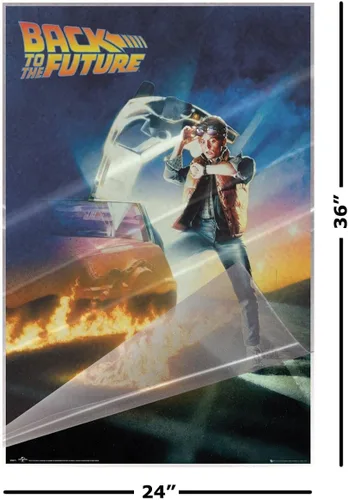 Vista 2 de Regreso al futuro - Póster de película (estilo regular) (Tamaño: 24 "x 36") (póster laminado)