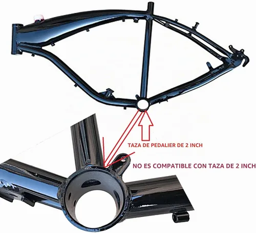 Vista 3 de Kit de conversión Juego de manivela Soporte inferior para bicicleta bicicleta inferior soporte - Bicicleta motorizada a gas