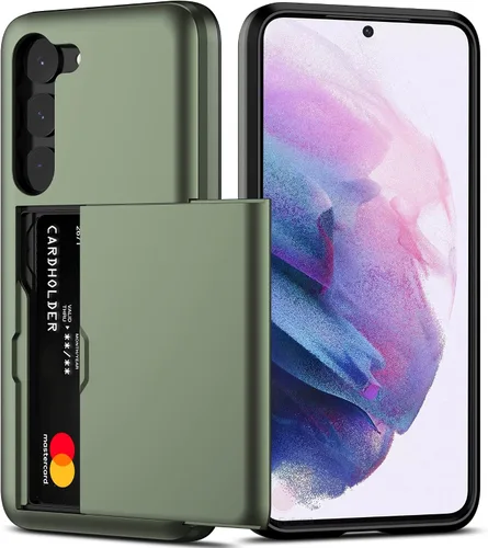 Vista 24 de Nvollnoe Funda para Samsung S23 con tarjetero 5G de 6.1 pulgadas, delgada, de doble capa, resistente, protector para Galaxy S23, funda con ranura