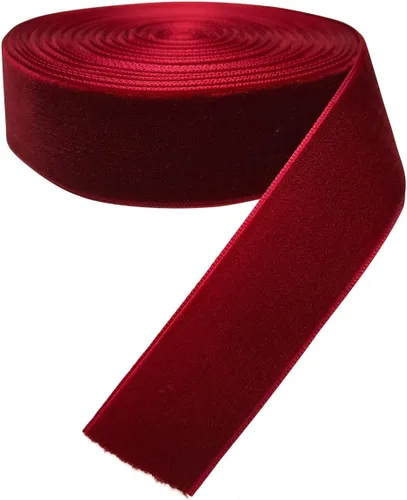 Vista 89 de Chenkou Craft 5 yardas de cinta de terciopelo para decoración navideña y embalaje artesanal