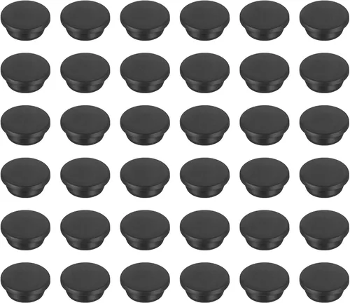 Vista 195 de MECCANIXITY - Tapones de silicona en forma de T (26mm, 1 pulgada de diámetro), color negro