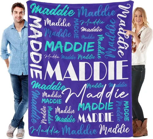 Vista 43 de Manta personalizada para niños y adultos, manta personalizada con nombre, manta de franela personalizada con nombre, manta personalizada con nombre