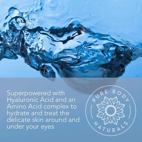 Vista 2 de Pure Body Naturals Gel de ojos que desafía la edad para arrugas y círculos, crema de ojos para tratamiento de bolsas debajo de los ojos, 1.7 onzas