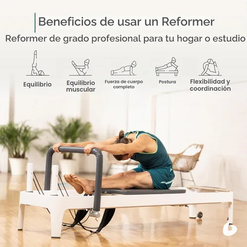 Vista 2 de Balanced Body Allegro 2 Pilates Reformer, equipo de ejercicio de pilates, equipo de entrenamiento para el hogar o estudio