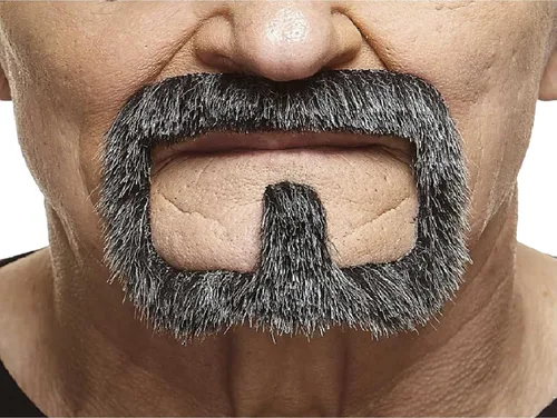 Vista 82 de Mustaches Self-Adhesive Stick On Fake Handlebar for Adults Negro