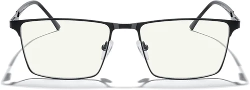 Vista 2 de MERRY'S Gafas de bloqueo de luz azul para hombre, gafas de lectura vintage para computadora para hombre Negro