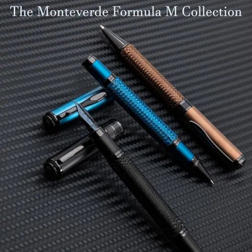 Vista 6 de Monteverde USA Innova Formula M Blue Bolígrafo Elegante instrumento de escritura con recambio estilo Parker Azul