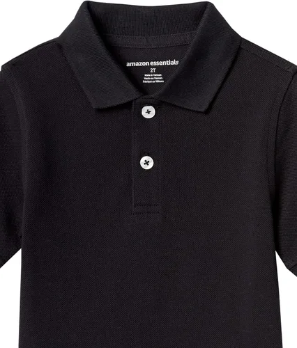 Vista 2 de Tienda Essentials Polera polo piqué de manga corta para niños y uniformes
